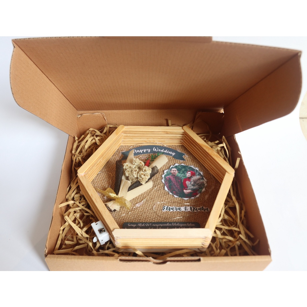 Frame Hexagonal Stik Eskrim