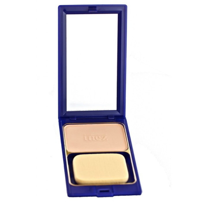 Inez BEDAK PADAT UV  CCP Compact Powder NATURAL IVORY GLOW FULL CASE  KACA PUFF Inez Promo Murah