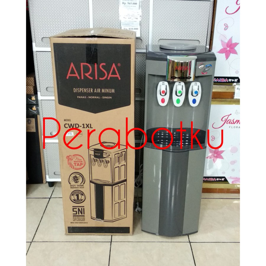Dispenser Tinggi Arisa 3 Kran CWD-1XL / Dispenser Air Panas Dingin