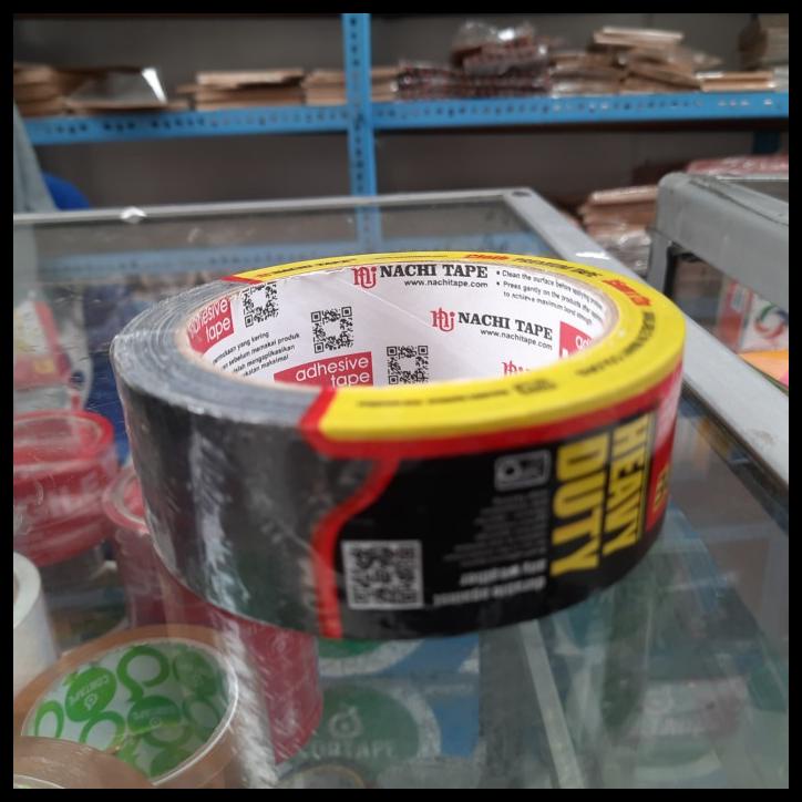 

Lakban Kain Nachi 35Mm Besar Hitam Isolasi Cloth Premium Tape