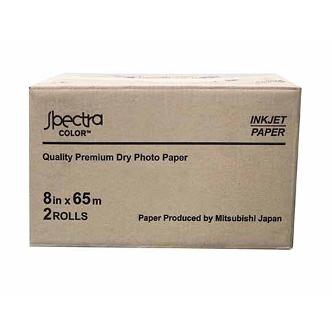 Kertas Foto Spectra Mitsubishi Inkjet Paper Roll 8inch x 65m  2 roll ( 1 Dus )