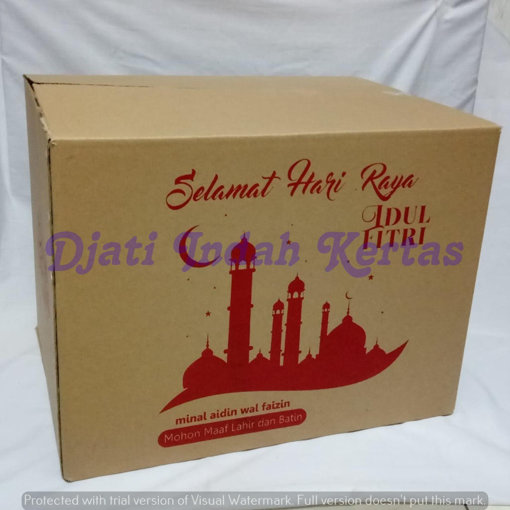 DISKON !!! Kardus Idul Fitri / Kardus Lebaran / Kardus Parcel / 1 warna (Uk. 30x30x40) 10pcs