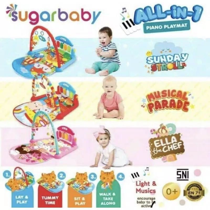 Sugar Baby All In 1 Piano Playmat Sugar Baby Playgym
