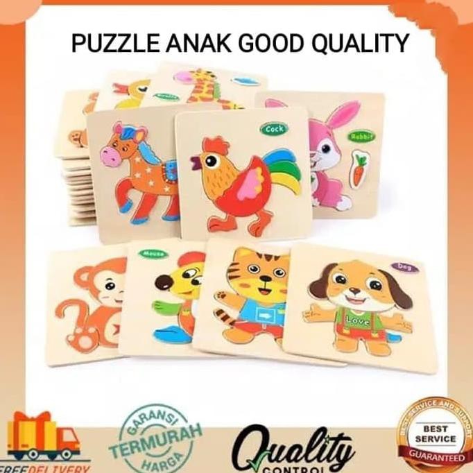 GROSIR KOLEKSI MAINAN ANAK COWOK DAN PEREMPUAN► MAINAN PUZZLE MOTIF HEWAN / KADO MAINAN PUZZLE