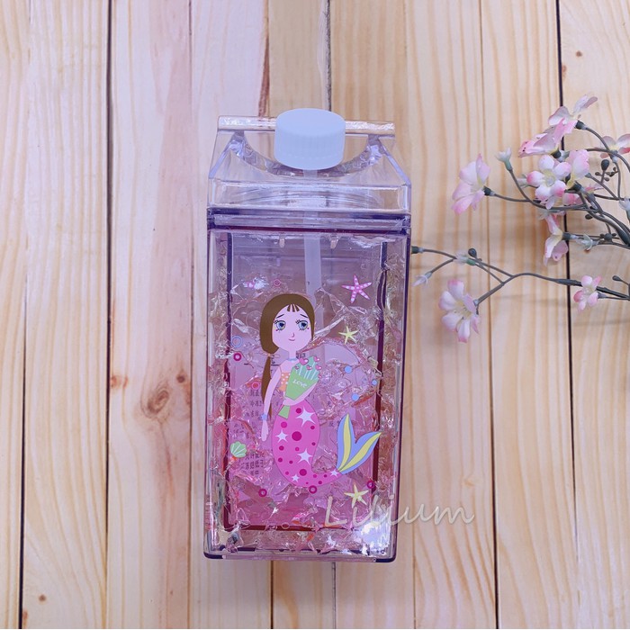 Botol minum icy kotak susu UHT 400ml Drink Bottle BT01 frosty botol minum anak perempuan souvenir kado