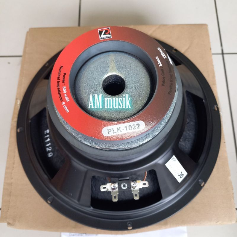 SPEAKER PASLINE 10 INCH PLK-1022 DOUBLE MAGNET UNTUK SPEAKER KAROUKE