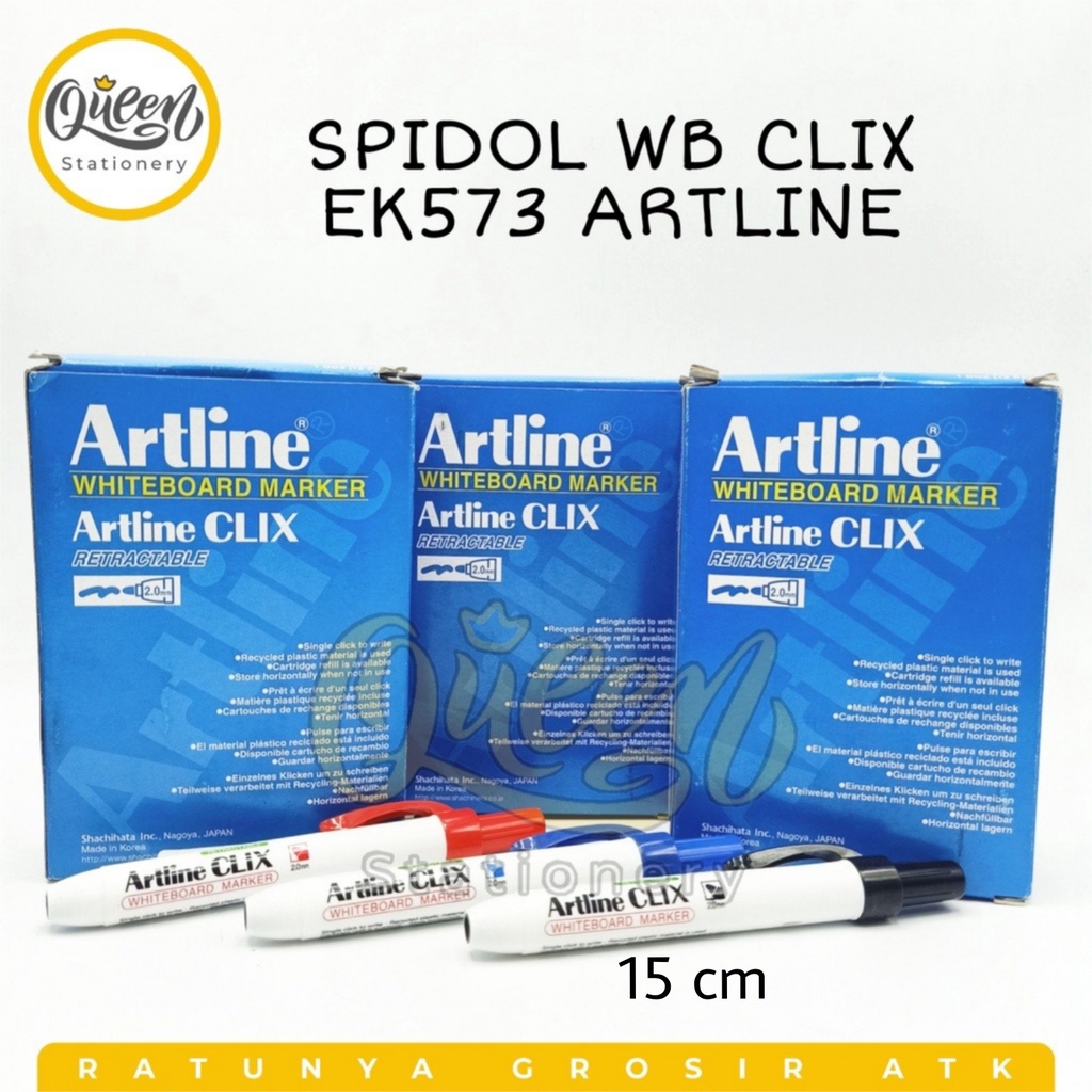 

1 PCS SPIDOL WB CLIX EK573 ARTLINE / SPIDOL PAPAN TULIS / SPIDOL BOARD MARKER / SPIDOL WHITE BOARD