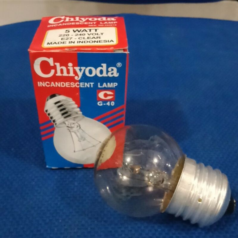 Lampu Chiyoda 5watt | E27 Bohlam Chiyoda | Incandescent Lamp | Clear
