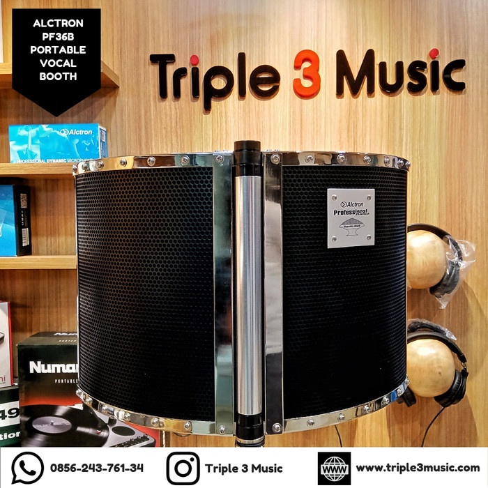 {suhadistore} ALCTRON PF36B Portable Vocal Booth Peredam suara vokal akustik Berkualitas