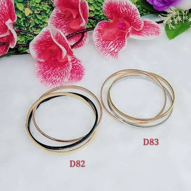 Gelang Titanium Keroncong set3 Kombinasi D82-83