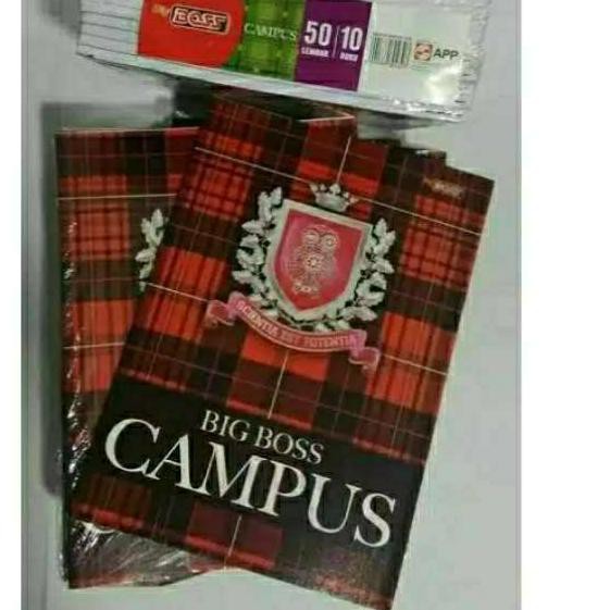 

SHOPEE MALL Buku Tulis Sekolah BIG BOSS CAMPUS 50 Lembar Isi 10 Buku | Exercise Book ⚡