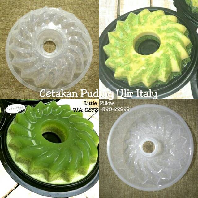 (ULIR ITALY) Cetakan Puding Art Ulir Italy/Cetakan Jelly/Cetakan Bolu Kukus/Cetakan Kue