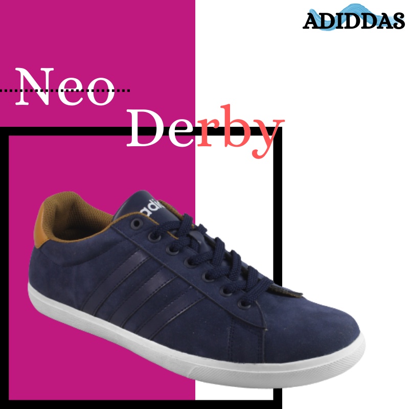 Sneakers Adidas Neo Derby Sepatu Sport Casual Pria Wanita