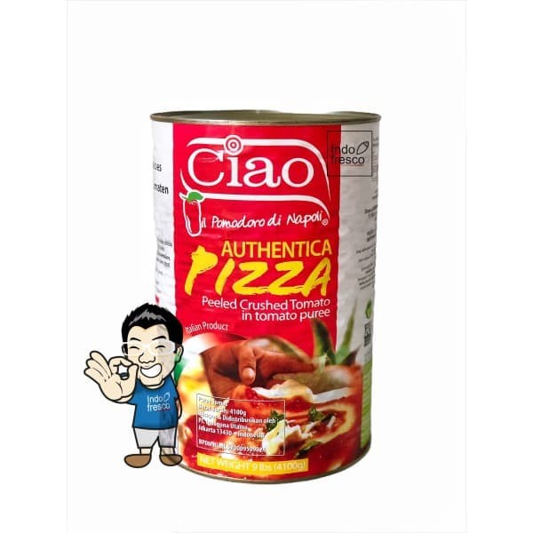 

Ciao Authentica Pizza Tomato Puree- Crushed Tomatoes 4100g