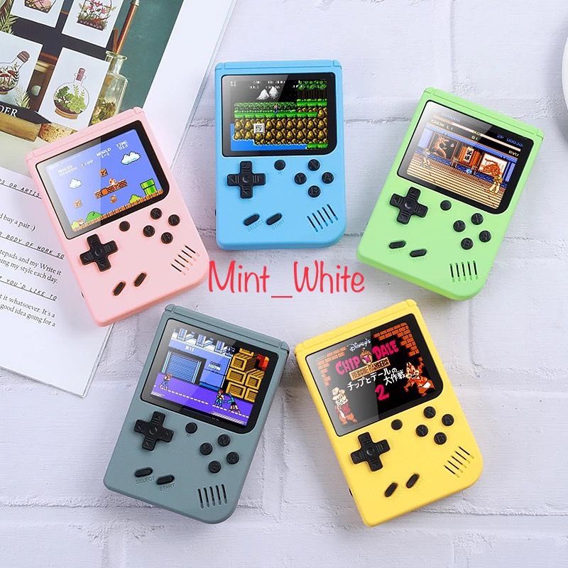 Gameboy Retro FC Plus 500 in 1 Game 2 PLAYER free stick Games player Connect to TV or Gamepad Pocket game gamebot Game boy MACARON macaroon