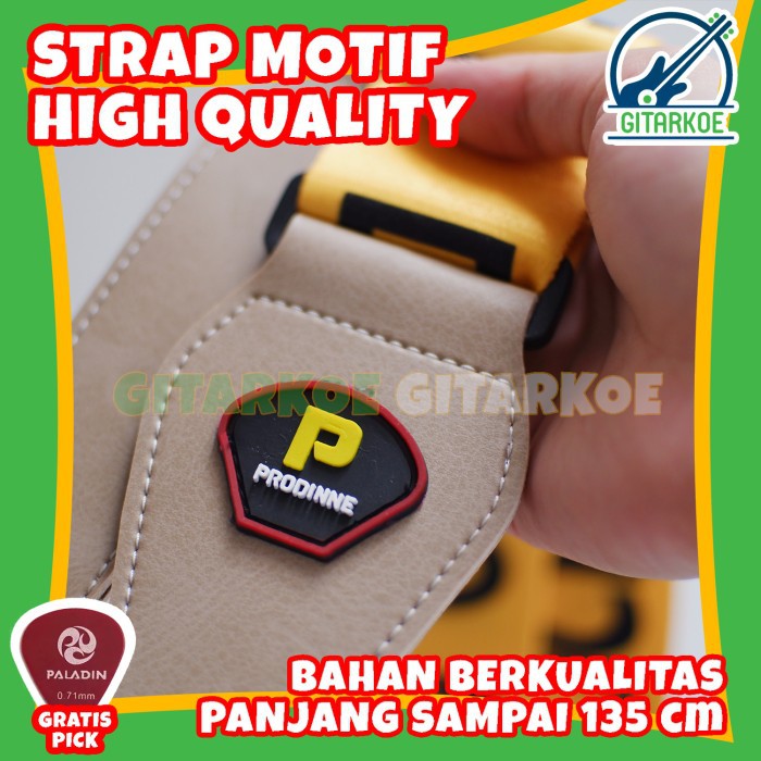 Strap Gitar Police Line / Sabuk Gitar / Tali Gitar Akustik Elektrik