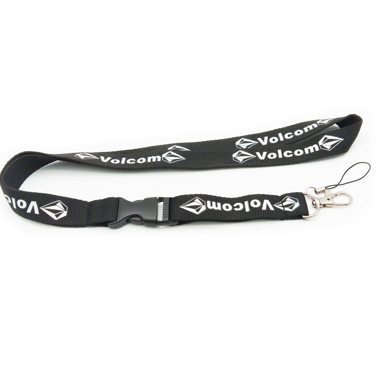 Tali Leher Lanyard Volcom Untuk Tali Ponsel Sling ID Tag Holder Tali Gantungan Kunci Nyaman Dan Tahan Lama