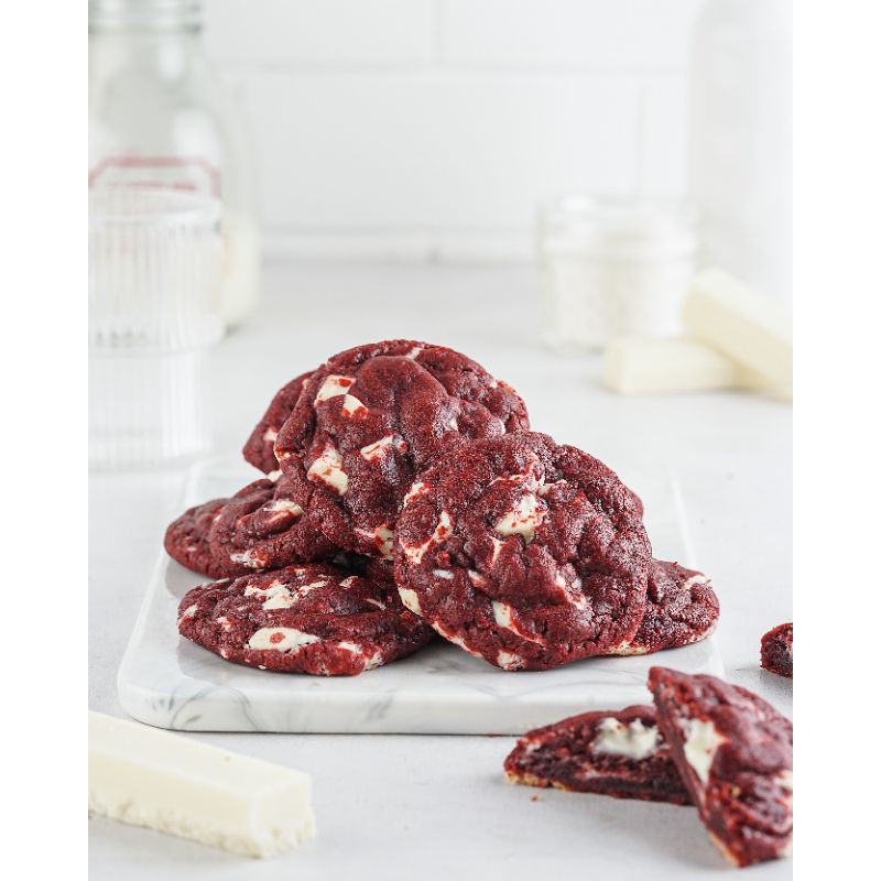 

RUMU Red Velvet Cookies (Premium White Chocolate Chunks)