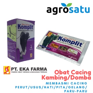 KOMPLIT Obat Cacing Sachet 15gr Eka Farma | Obat Khusus CACING Sapi/Domba