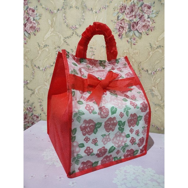 Tas hajatan pita renda/rempong motif