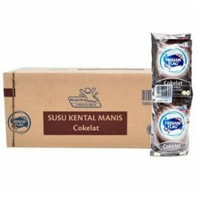 

Frisian flag kental manis Coklat 40 g per renceng ( 6 sachet)