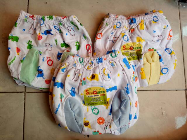 CELANA POP MINI NEWBORN &amp; POP BESAR MOTIF 12PCS SNI