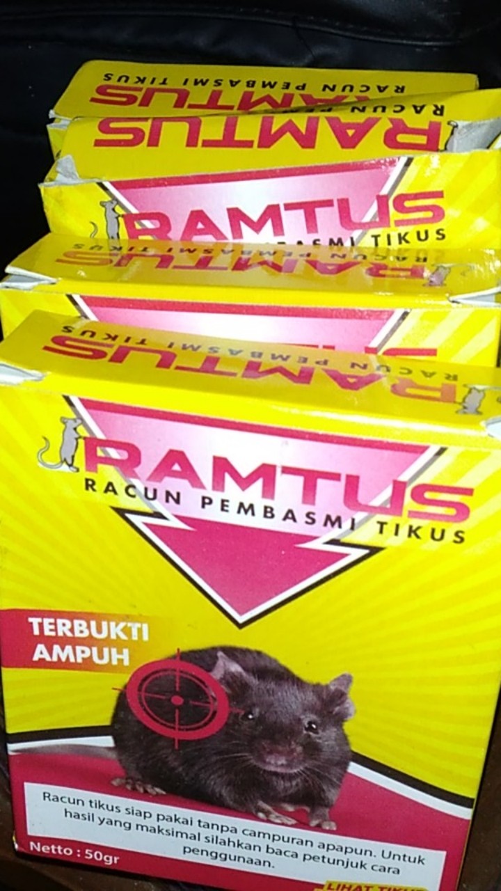 Ramtus Obat Racun Tikus Langsung Mati Kering Tidak Bau Sangat Ampuh Racun Pembasmi Tikus 4 Pack