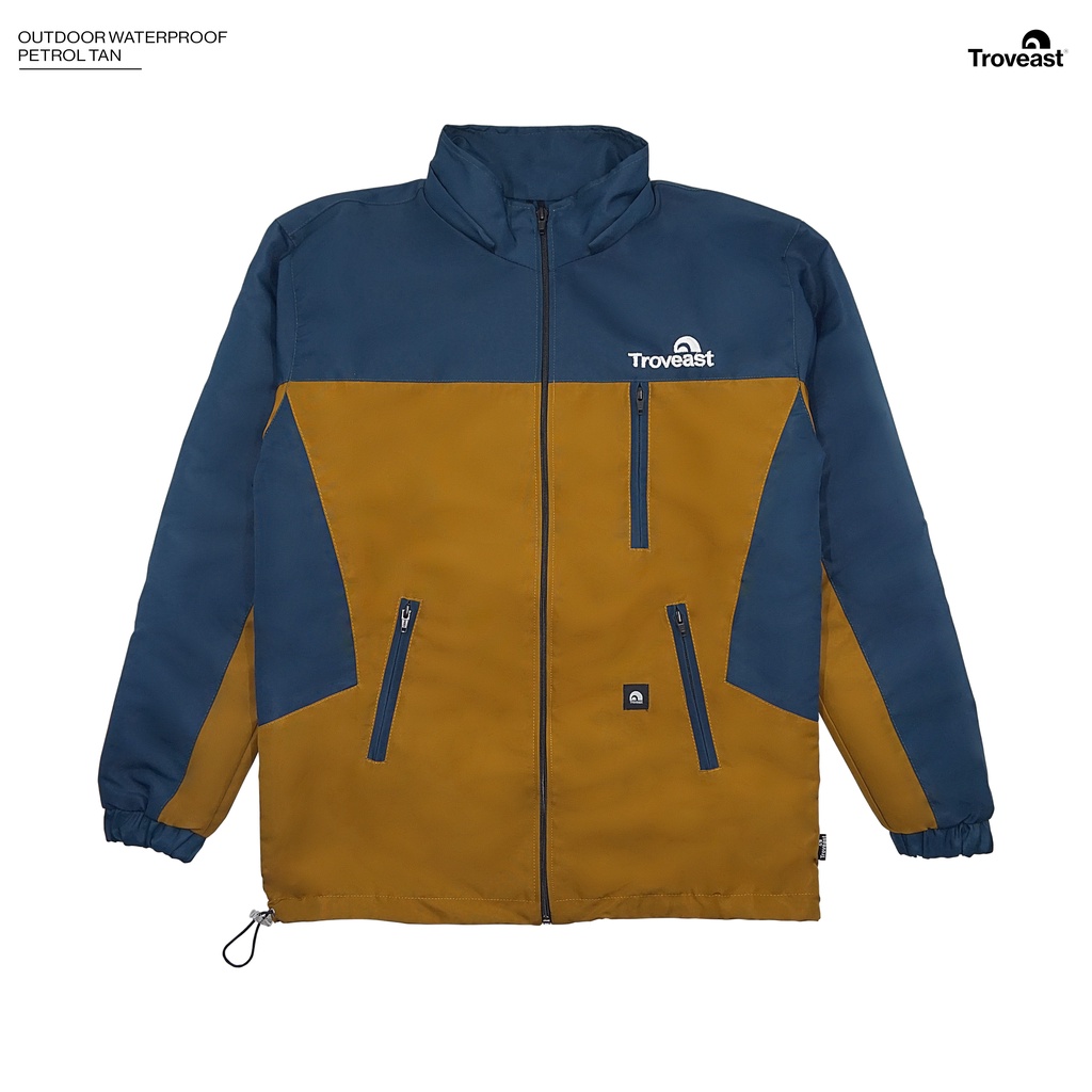 Troveast Jaket Outdoor Waterproof-Petrol L