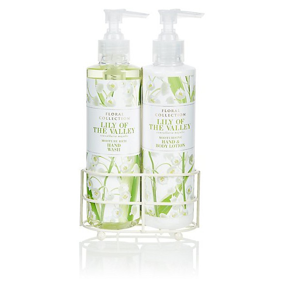MARKS &amp; SPENCER Twin Rack Set Hand Body Lotion + Hand Wash - Lily of the Valley