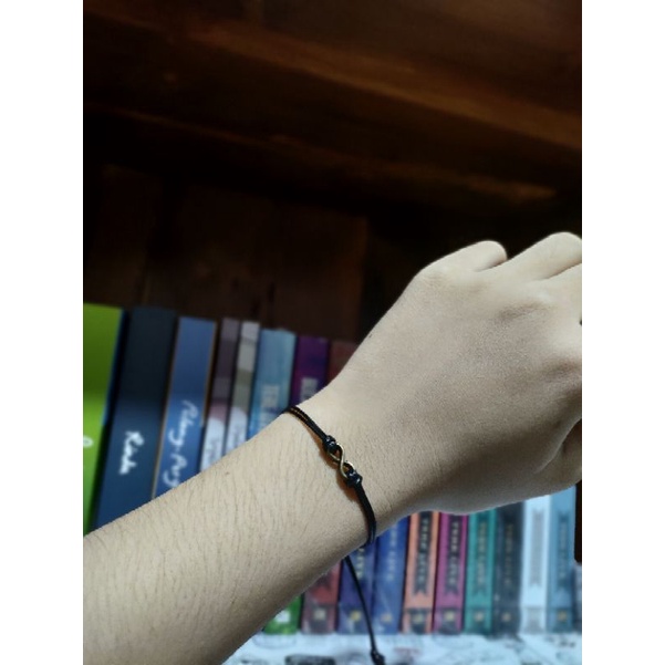 Gelang Infinity Bronze &amp; Silver gelang Tali WATERPROOF 1mm