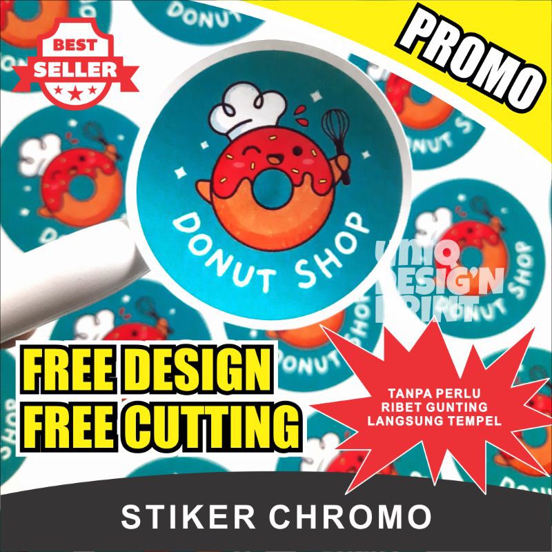 

Cetak Stiker Label / Kemasan Chromo A3+ Cutting [GRATIS DESAIN]