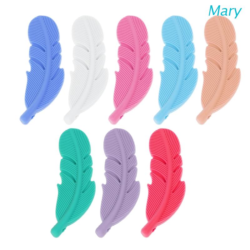 Mary Kalung Teether Bayi Bahan Silikon Dengan Liontin Bulu