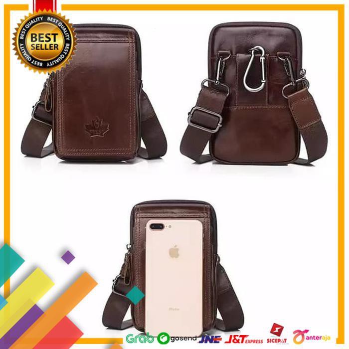 ON SALE.. TAS TEMPAT HP PRIA / TAS PINGGANG KULIT PRIA / TAS PRIA TEMPAT HP ..TERMURAH