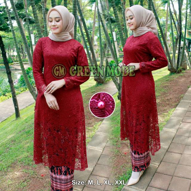 SETELAN KEBAYA / UMBRELLA TUNIK PAYUNG/ KEBAYA MODERN KEBAYA ROK KAIN BATIK