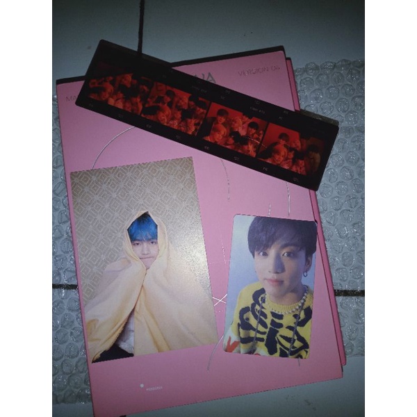 BTS ALBUM PERSONA VER 4 fullset with poster (pc jungkook + postcard taehyung)