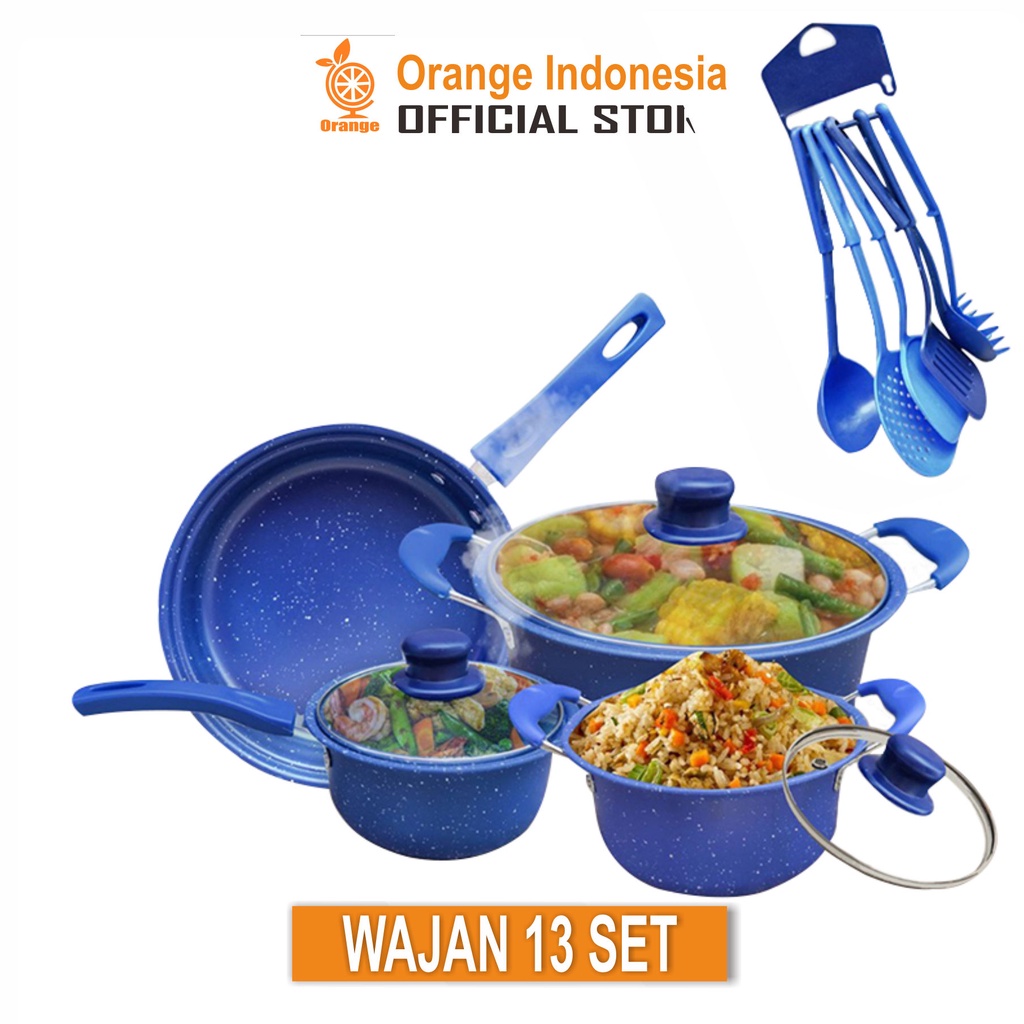 Wajan 13 Set Wajan Set free spatula teflon wajan set WHFURNITURE