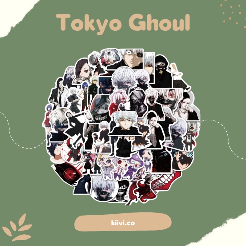 Tokyo ghoul Sticker set/Stiker untuk Laptop,Case,Hp,Scrapbook DIY