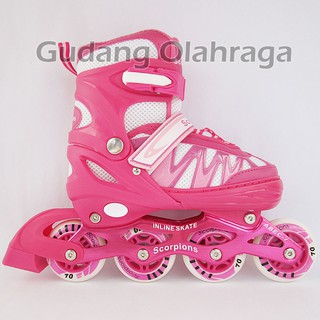  Sepatu  Roda  Ban KARET Inline Skate PU Wheels Anak dan 