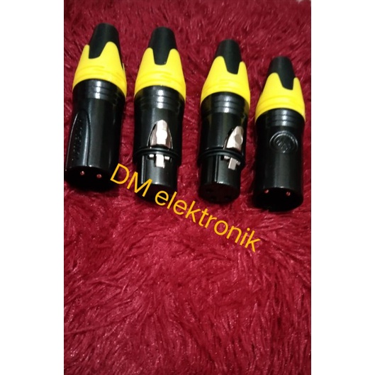 audio Jack XLR  Canon/socket sepasang  bagus