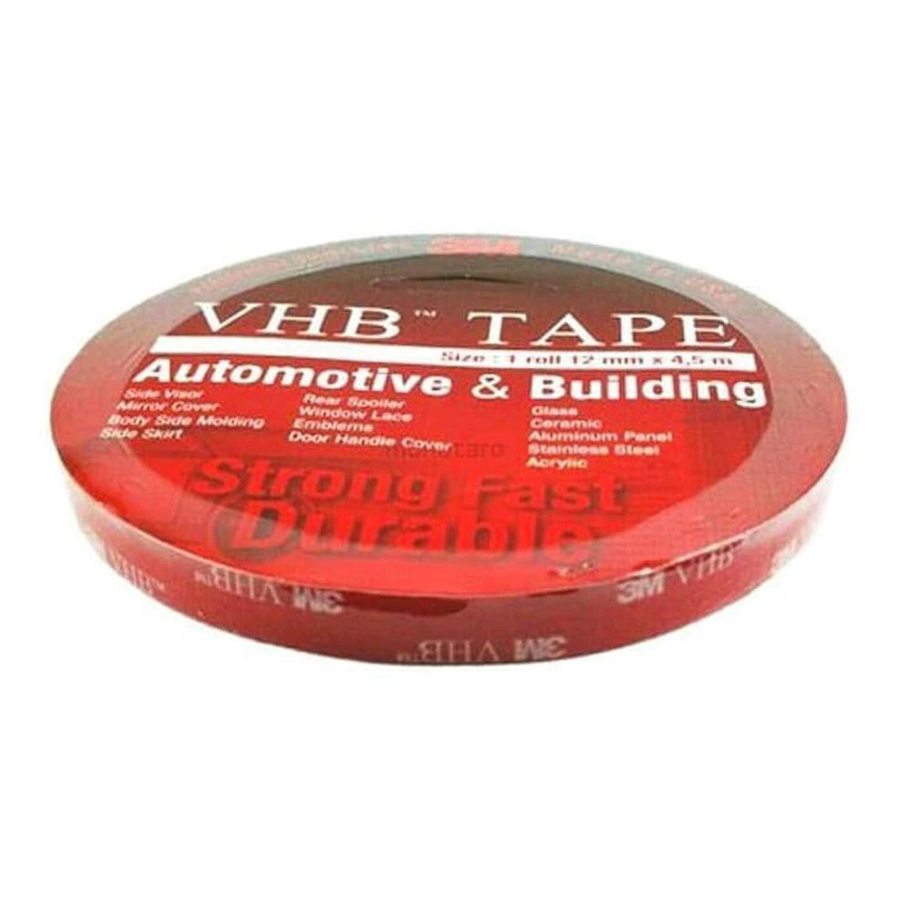 

Double Tape vhb 3M Red Merah 12 mm Dobel VHB Tape USA 12mm