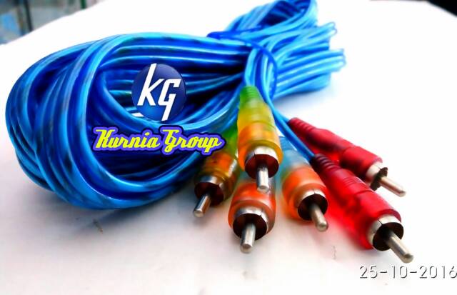 Kabel RCA 3 Pin Audio Video 1.5 Meter / Cable Jek Rca 3-3 Transparan HQ / jeck Kabel DVD &amp; speaker