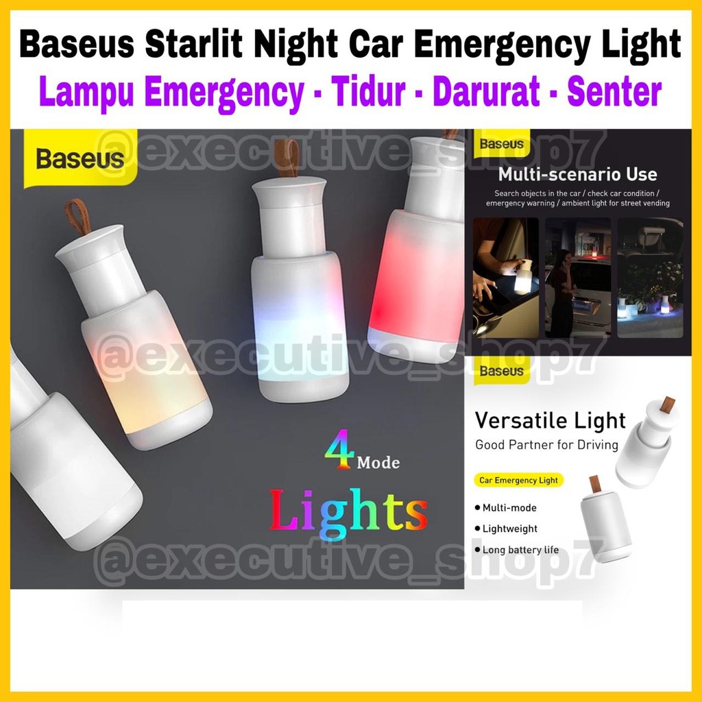 Baseus Starlit Night Car Emergency Light - Lampu Emergency - Tidur