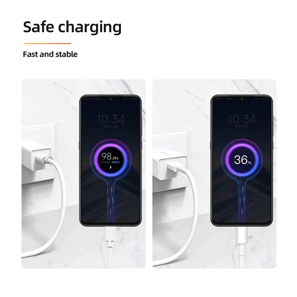 [RO ACC] KABEL DATA XIAOMI MI 10 NOTE 9 PRO TYPE C TURBO CHARGE 5A FAST CHA
