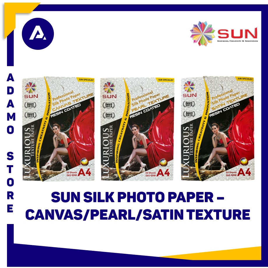 Kertas Foto A4 Sun Professional Silk Photo Paper Resin Coated A4 265gsm