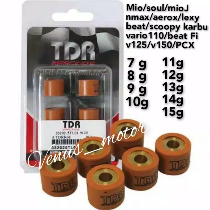 # TDR roller racing roller original tdr roller tdr mio vario beat aerox nmax pcx Genio, Freego, Fino, Fazzio dll