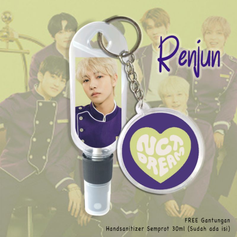 FREE GANTUNGAN KUNCI!! HAND SANITIZER NCT DREAM MEMBER GRUP