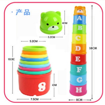 Tma / Mainan Anak Susun Gelas Warna Warni / Stacking Cup Toys / Mainan Edukasi Anak