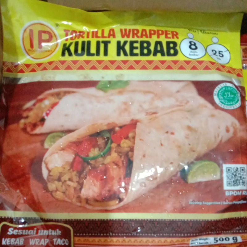 

Kulit Kebab IP size 25 cm (8) berat 500gr