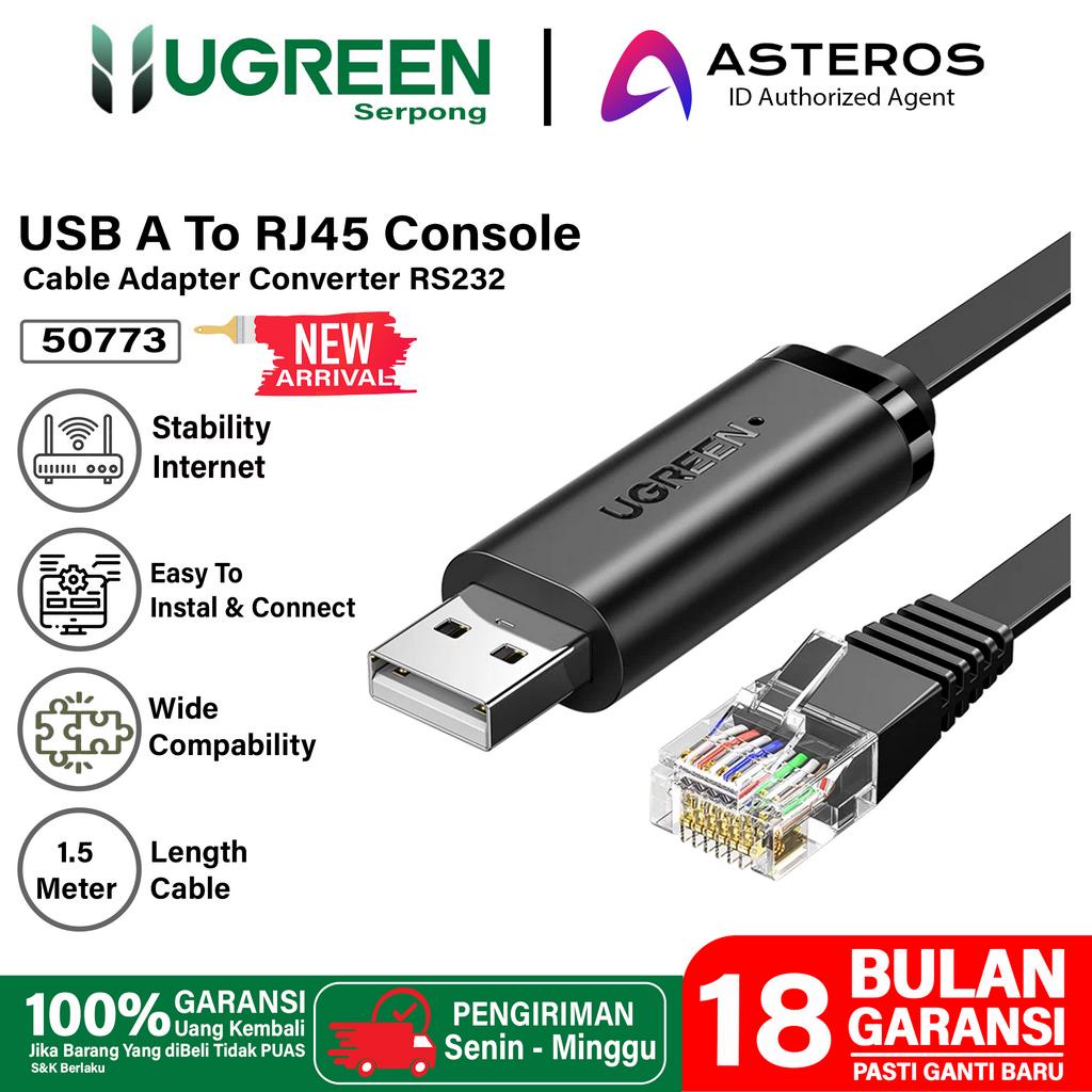 UGREEN Kabel Lan Ethernet To USB Cable RJ45 Console RS232 For Mac PC Komputer Laptop