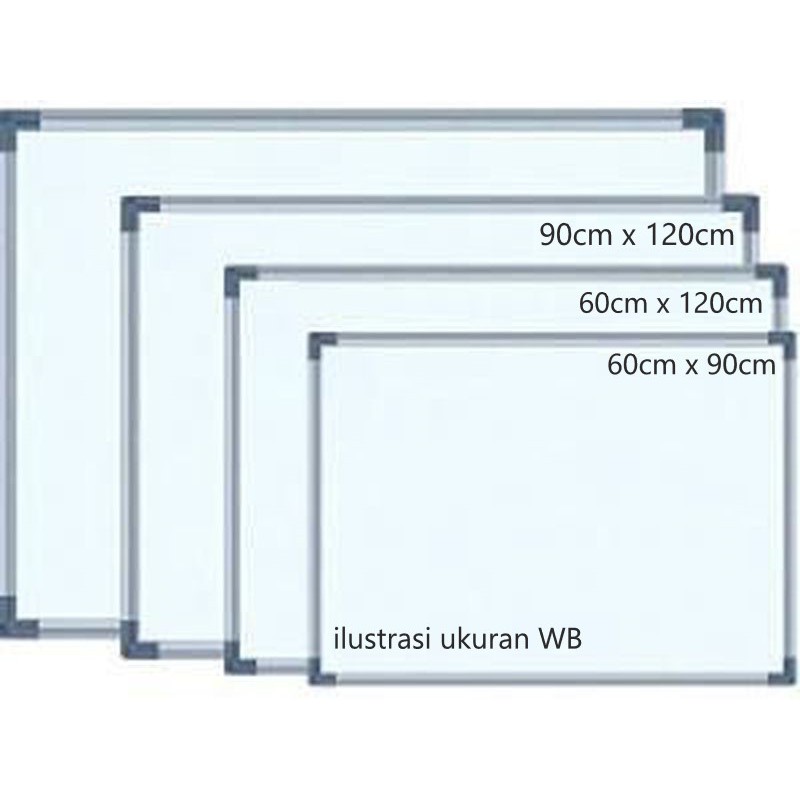 Papan Tulis / Whiteboard Magnetic Model Gantung Merk Sakura